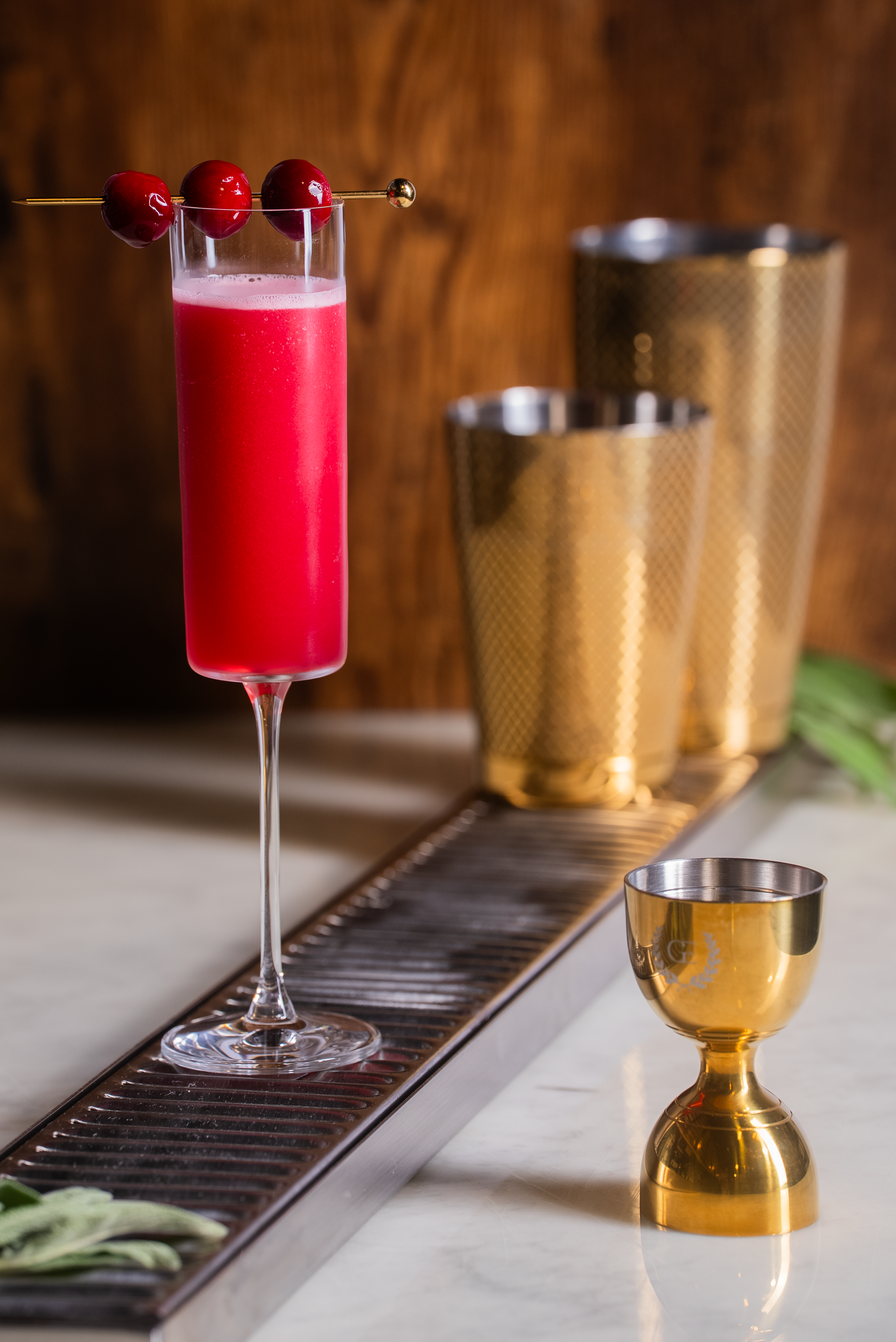 Cranberry Sage Gimlet